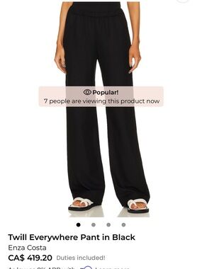 Enza Costa Everyday Twill Pant